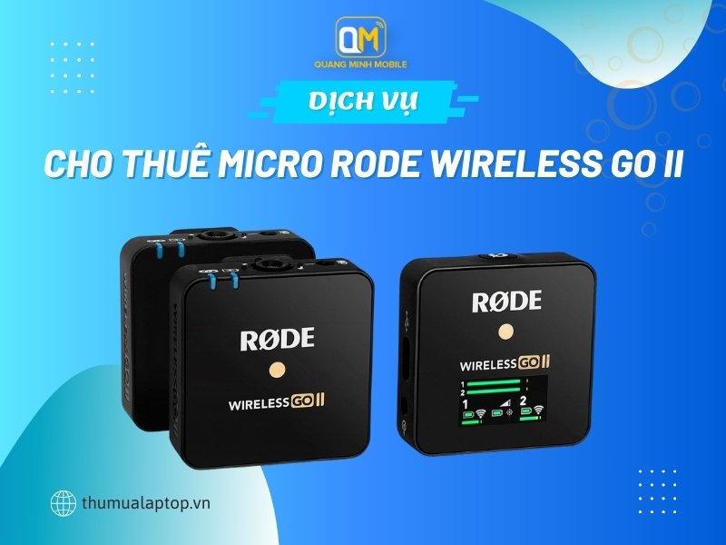 Cho thuê Micro Rode Wireless Go II chất lượng cao tại TPHCM